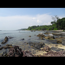 Der Strand vor unserer Unterkunft